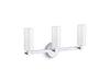 KOHLER K-35874-SC03 Crue Three-light sconce, polished chrome