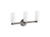 KOHLER K-35874-SC03 Crue Three-light sconce, titanium