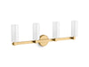 KOHLER K-35875-SC04 Crue Four-light sconce, brushed moderne brass