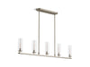 KOHLER K-35877-CH05 Crue 45" linear chandelier, brushed nickel