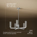 3/4 view of product with dimensions