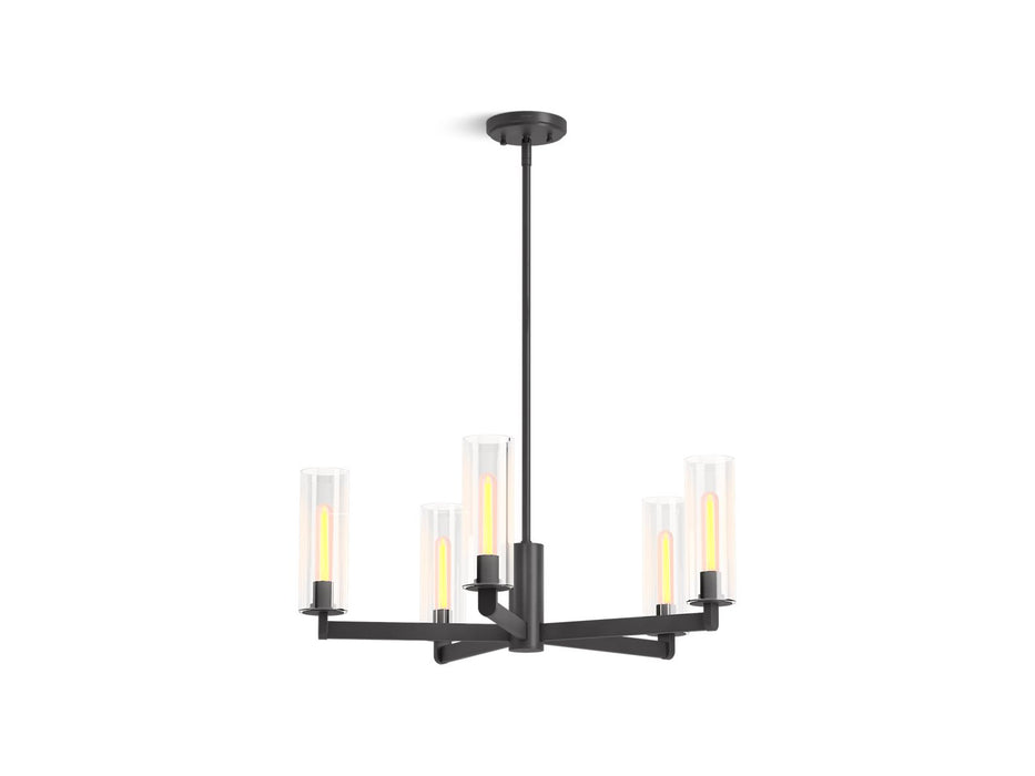 KOHLER K-35878-CH05 Crue 26" chandelier, matte black