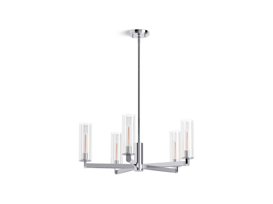 KOHLER K-35878-CH05 Crue 26" chandelier, polished chrome