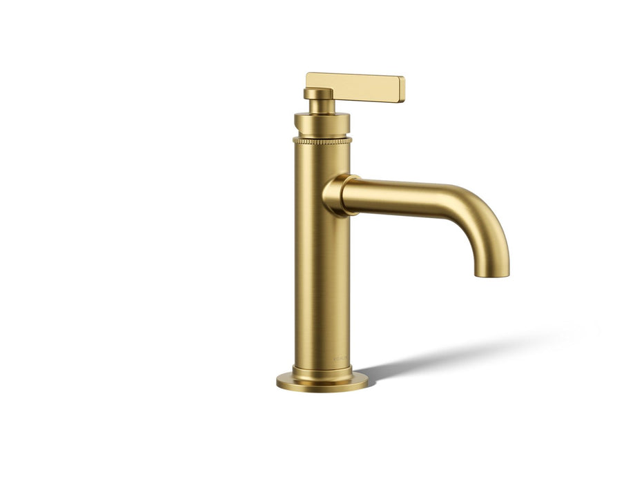 KOHLER K-35907-4 Castia by Studio McGee Single-handle bathroom sink faucet, 1.2 gpm, vibrant brushed moderne brass