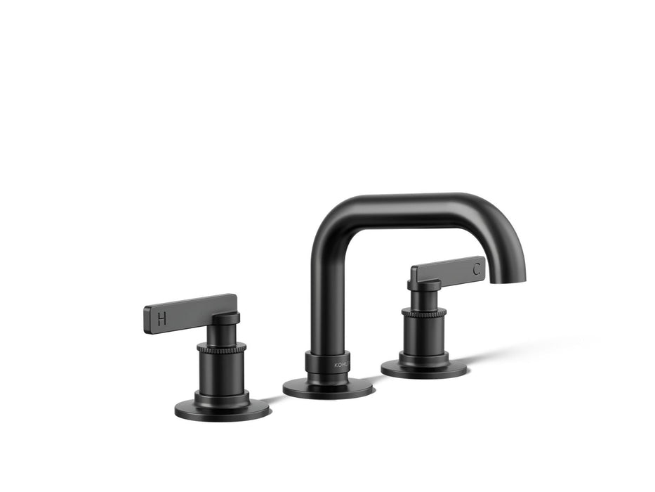 KOHLER K-35908-4 Castia by Studio McGee Widespread bathroom sink faucet, 1.2 gpm, matte black