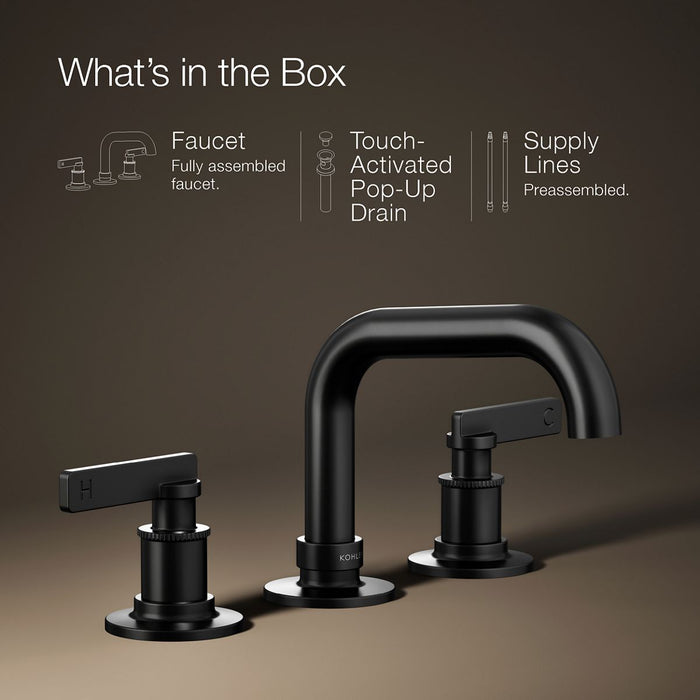 KOHLER K-35908-4 Castia by Studio McGee Widespread bathroom sink faucet, 1.2 gpm, matte black - view 2