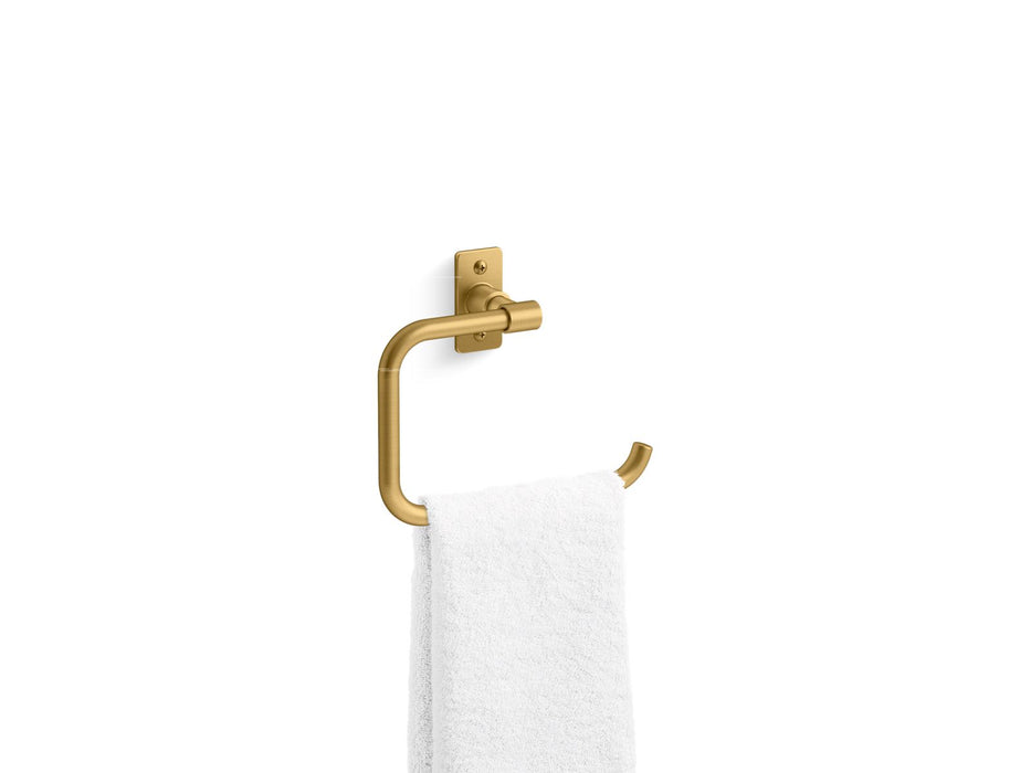 KOHLER K-35928 Castia by Studio McGee Towel ring, vibrant brushed moderne brass - view 2