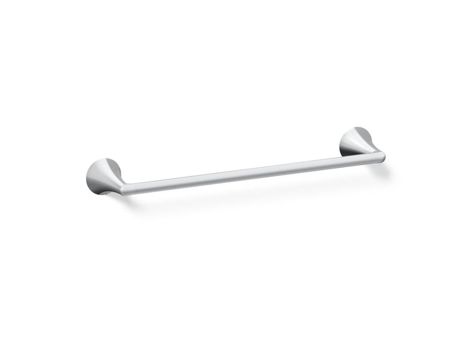 KOHLER K-35931 Buckley 18" towel bar, polished chrome
