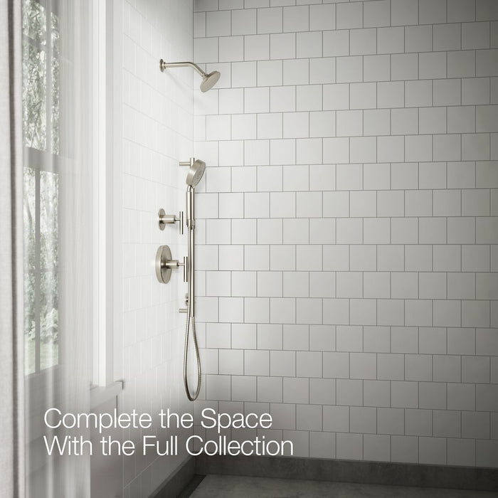 KOHLER K-35948-G Bellera Single-function showerhead, 1.75 gpm, vibrant brushed nickel - view 5