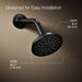 KOHLER K-35948-Y Bellera Single-function showerhead, 2.5 gpm, matte black - view 5