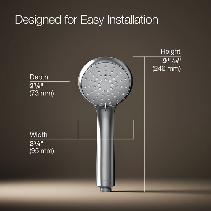 KOHLER K-35949-H Bellera Three-function handshower, 1.5 gpm, polished chrome - view 4