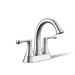 KOHLER K-35951-4 Buckley Centerset bathroom sink faucet, 1.2 gpm, polished chrome - view 5