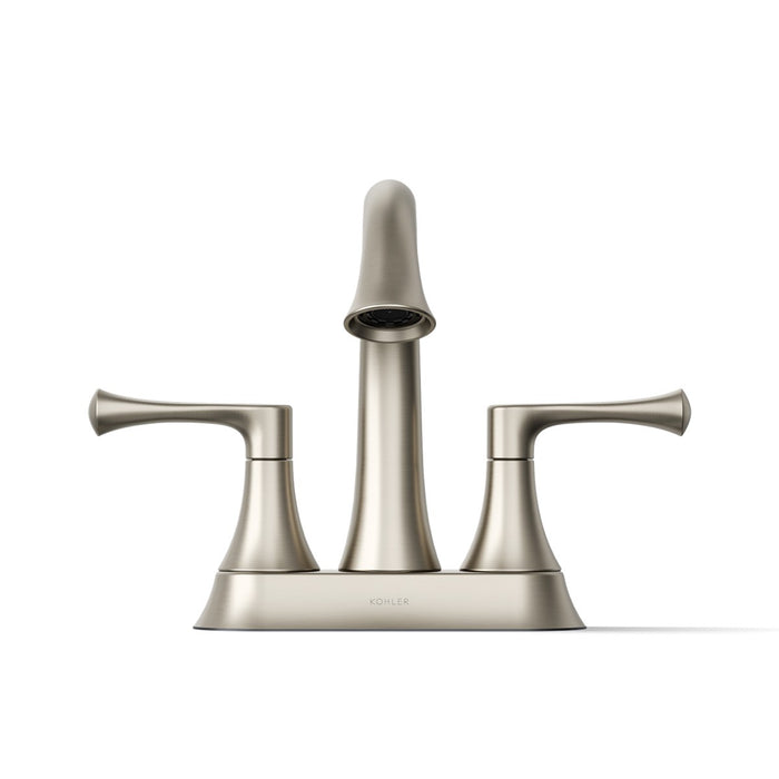 KOHLER K-35951-4K Buckley Centerset bathroom sink faucet, 1.0 gpm, vibrant brushed nickel - view 2