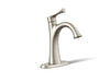 KOHLER K-35952-4 Buckley Single-handle bathroom sink faucet, 1.2 gpm, vibrant brushed nickel