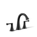 KOHLER K-35953-4 Buckley Widespread bathroom sink faucet, 1.2 gpm, matte black - view 5