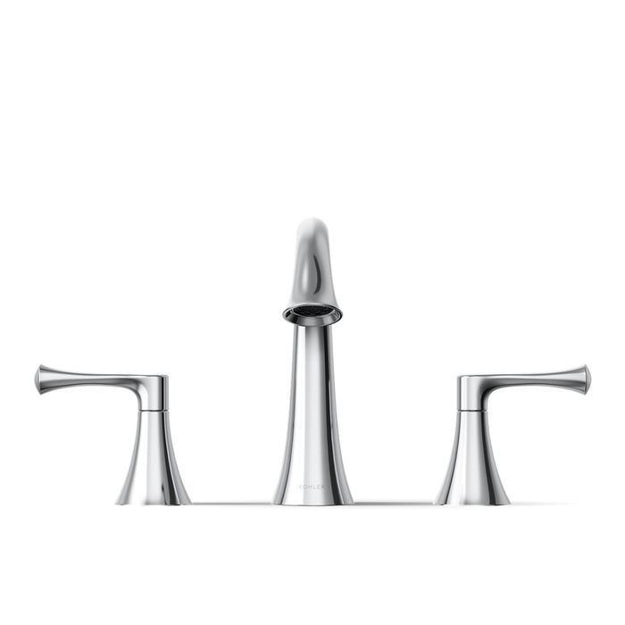 KOHLER K-35953-4 Buckley Widespread bathroom sink faucet, 1.2 gpm, polished chrome - view 2