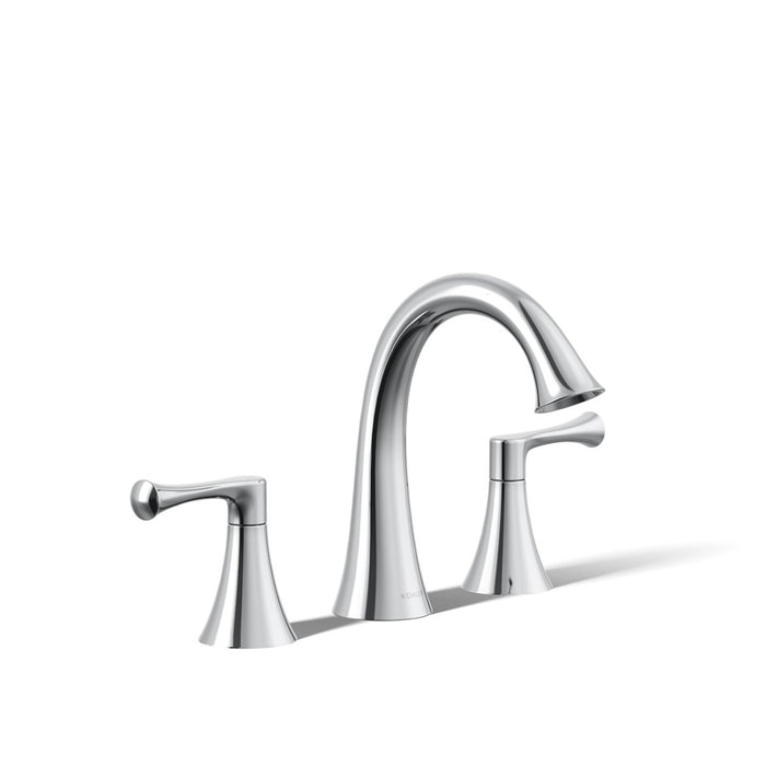 KOHLER K-35953-4 Buckley Widespread bathroom sink faucet, 1.2 gpm, polished chrome - view 5