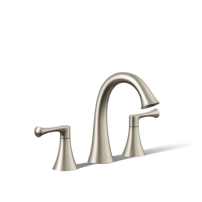 KOHLER K-35953-4 Buckley Widespread bathroom sink faucet, 1.2 gpm, vibrant brushed nickel - view 5