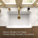 KOHLER K-36250 Audrine 35-1/2" undermount single-bowl farmhouse kitchen sink, white - view 4