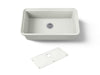 KOHLER K-36254 Audrine 33" undermount single-bowl kitchen sink, dune