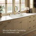 KOHLER K-36254 Audrine 33" undermount single-bowl kitchen sink, dune - view 4