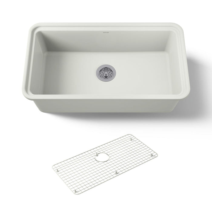 KOHLER K-36254 Audrine 33" undermount single-bowl kitchen sink, dune - view 5