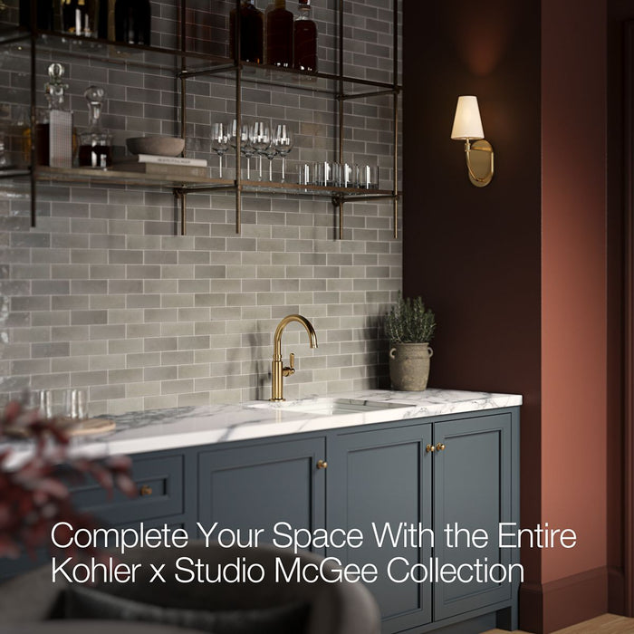 KOHLER K-36259 Audrine 18-5/8" undermount bar sink, dune - view 4