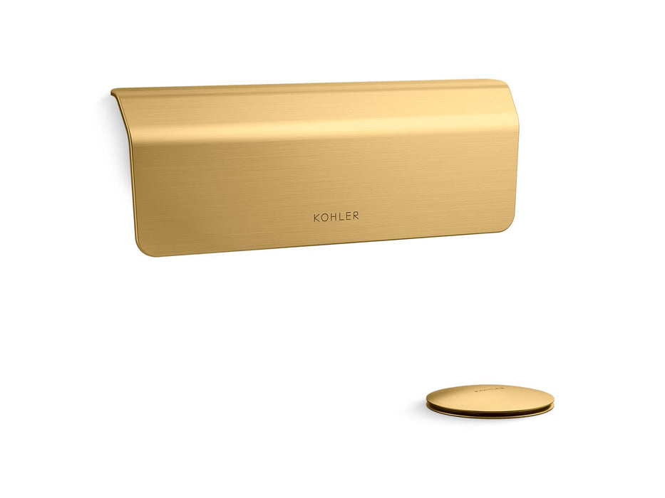 KOHLER K-36361 Volute Bath drain trim, vibrant brushed moderne brass