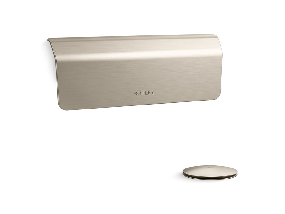 KOHLER K-36361 Volute Bath drain trim, vibrant brushed nickel
