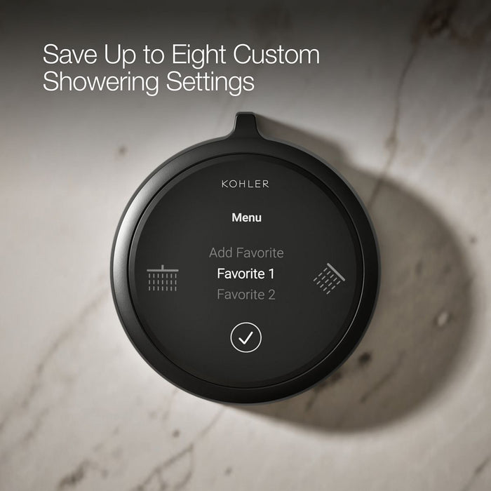 KOHLER K-36364 Anthem Duo Two-outlet shower digital control, matte black - view 3