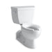 KOHLER K-3652-SS Barrington Two-piece elongated toilet, 1.0 gpf, white