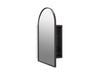 KOHLER K-36540 Verdera 20" x 34" arched framed medicine cabinet, left-hinged, matte black - view 3