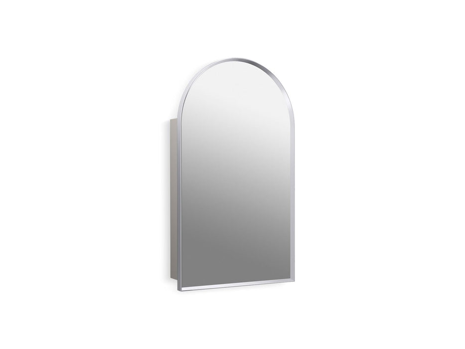 KOHLER K-36540 Verdera 20" x 34" arched framed medicine cabinet, left-hinged, polished chrome