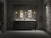 KOHLER K-36573 Silestone 73" quartz vanity top with two rectangular cutouts, eternal statuario - view 3