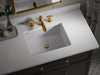 KOHLER K-36573 Silestone 73" quartz vanity top with two rectangular cutouts, miami white - view 2