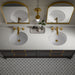 KOHLER K-36574 Silestone 73" quartz vanity top with two oval cutouts, eternal statuario - view 4