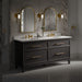 KOHLER K-36574 Silestone 73" quartz vanity top with two oval cutouts, eternal statuario - view 5