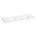 KOHLER K-36574 Silestone 73" quartz vanity top with two oval cutouts, miami white