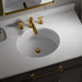 KOHLER K-36574 Silestone 73" quartz vanity top with two oval cutouts, miami white - view 2