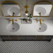 KOHLER K-36574 Silestone 73" quartz vanity top with two oval cutouts, miami white - view 4