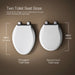 KOHLER K-36593-BL Covert ReadyLatch® Quiet-Close™ Elongated Toilet Seat, White - Detail image of a product feature