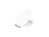 KOHLER K-36594-BN Covert ReadyLatch® Quiet-Close™ Round-front Toilet Seat, White - 3/4 view of product
