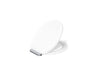 KOHLER K-36594-CP Covert ReadyLatch® Quiet-Close™ Round-front Toilet Seat, White - 3/4 view of product