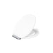 KOHLER K-36594-CP Covert ReadyLatch® Quiet-Close™ Round-front Toilet Seat, White - 3/4 view of product