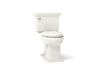 KOHLER K-36669 Memoirs Stately ContinuousClean ST two-piece elongated toilet with concealed trapway, 1.28 gpf, biscuit
