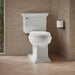 KOHLER K-36669 Memoirs Stately ContinuousClean ST Two-piece Elongated Toilet with Concealed Trapway, 1.28 GPF, White - image 