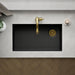 KOHLER K-36747 Billings 32-1/2" Undermount Single-bowl Kitchen Sink, Matte Black - Detail image of a product feature