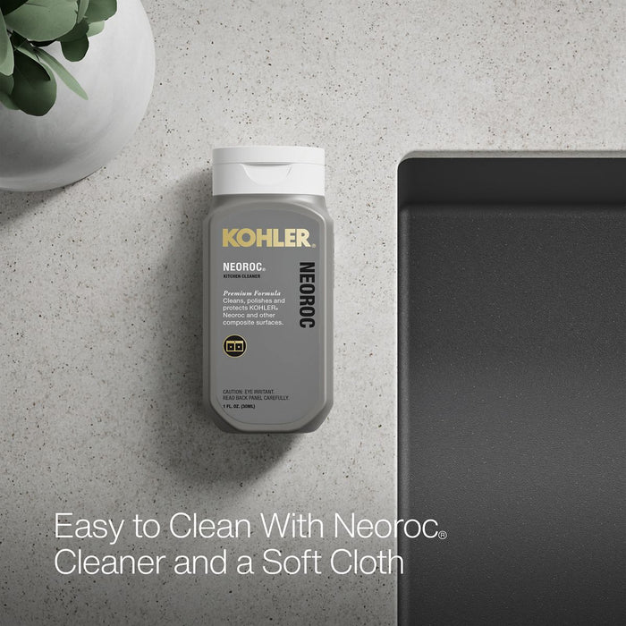 KOHLER K-36747 Billings 32-1/2" Undermount Single-bowl Kitchen Sink, Matte Graphite - Detail image of a product feature