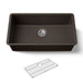 KOHLER K-36748 Billings 32-1/2" Undermount Single-bowl Kitchen Sink, Matte Brown - 3/4 view of product