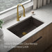 KOHLER K-36748 Billings 32-1/2" Undermount Single-bowl Kitchen Sink, Matte Brown - Detail image of a product feature